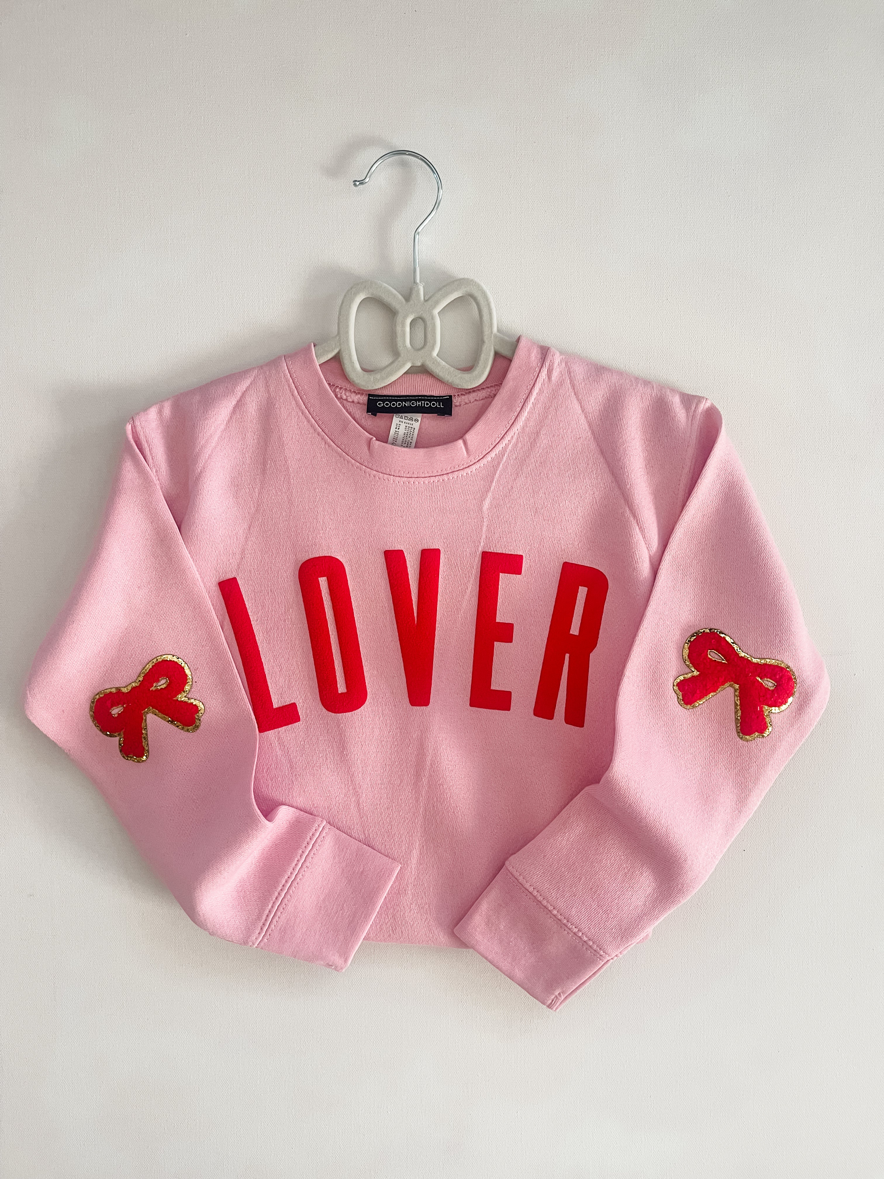 Loved Bow Sleeve Sweatshirt