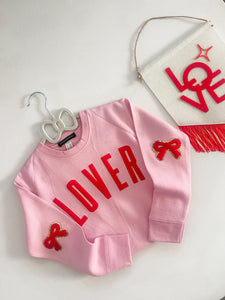 Loved Bow Sleeve Sweatshirt