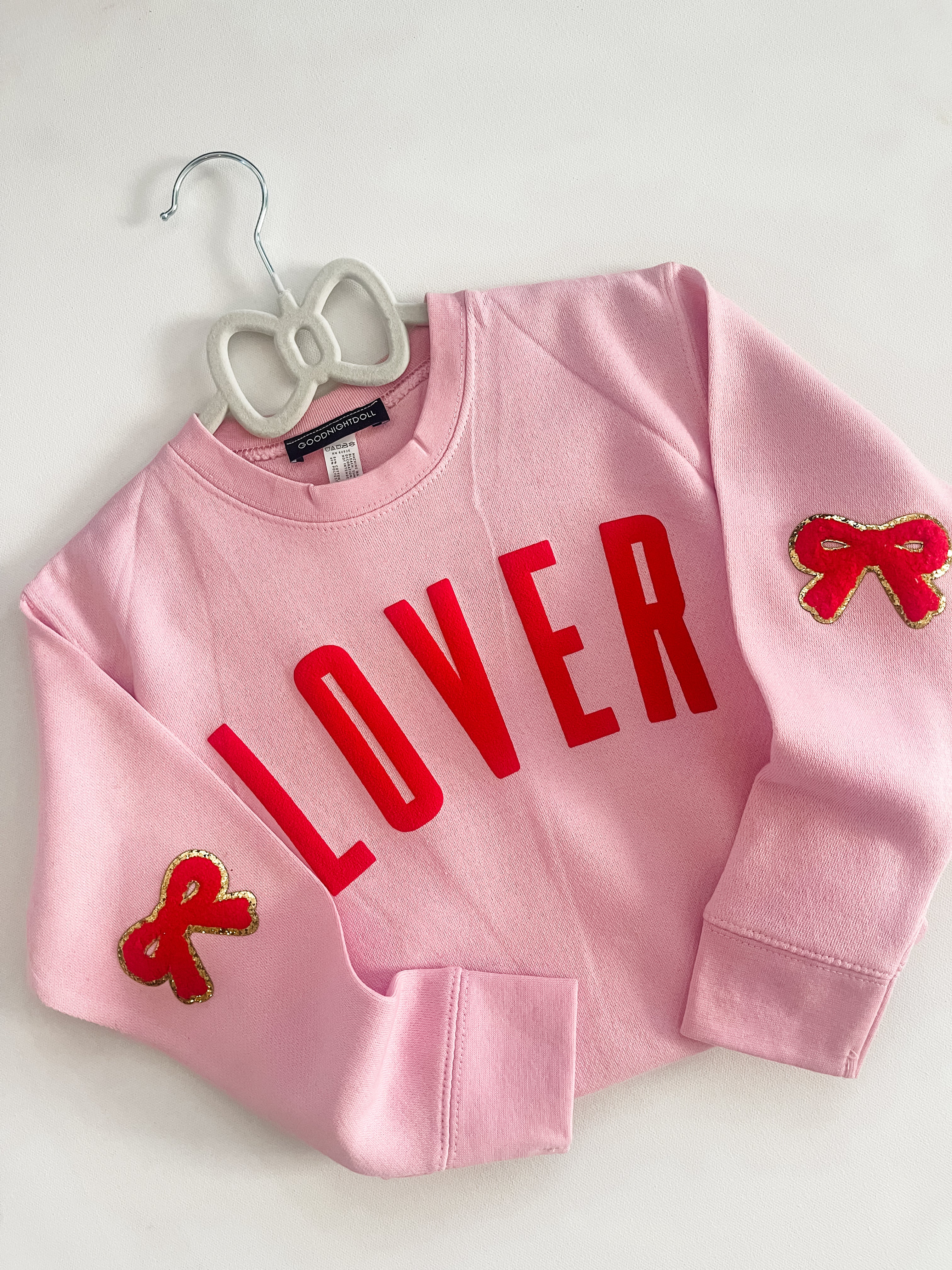 Loved Bow Sleeve Sweatshirt